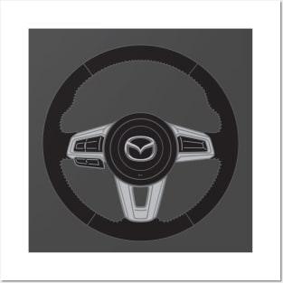 ND Roadster Steering wheel Posters and Art